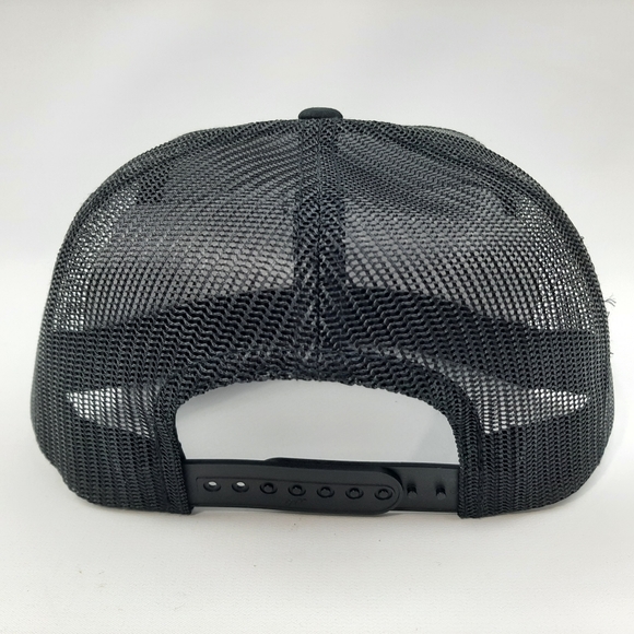 King Ranch Embroidered Patch Flat Bill Trucker Mesh Snapback Hat Cap Black - Picture 4 of 4